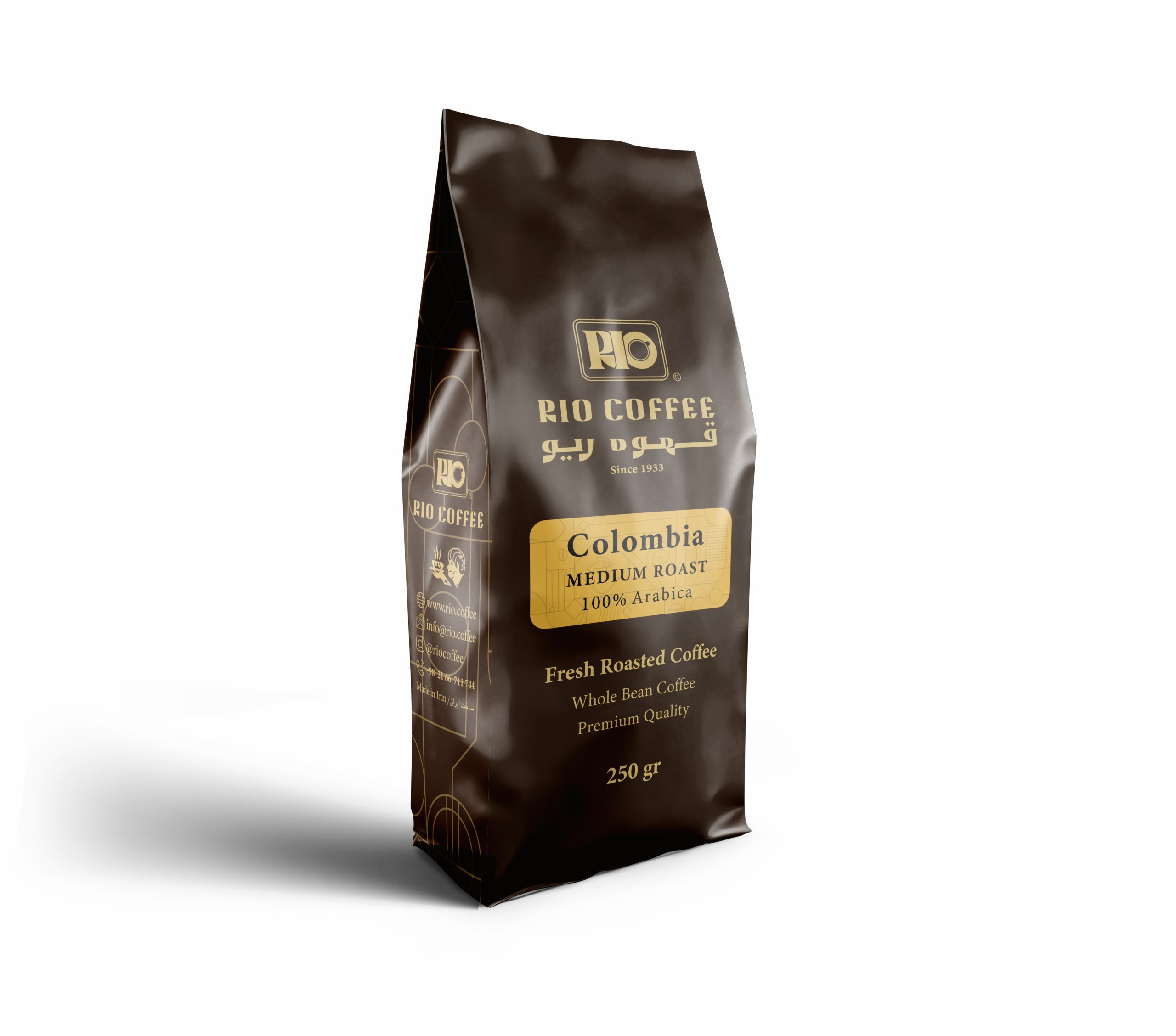 قهوه کلمبیا مدیوم %100 عربیکا - 250 گرمی