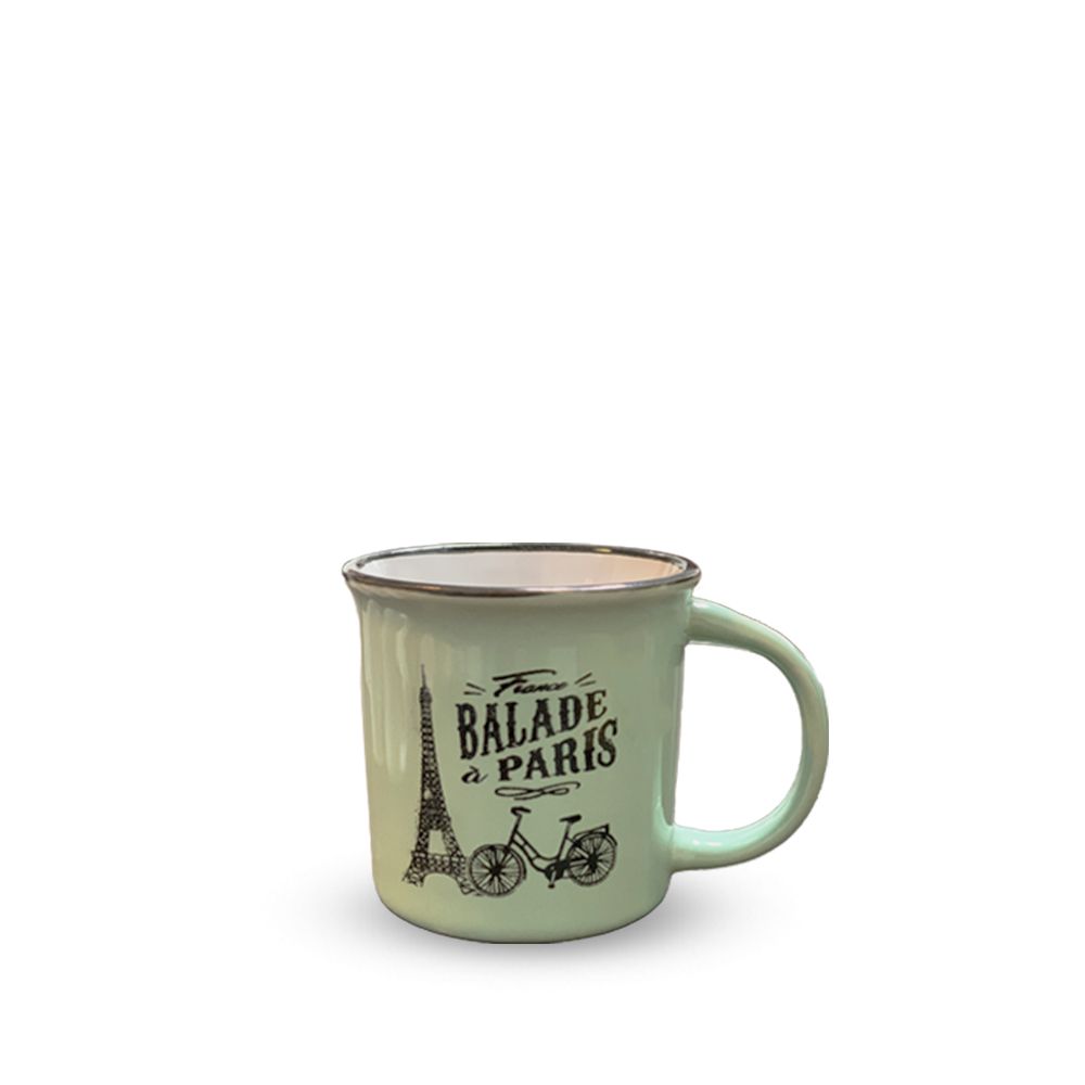 ماگ پاریس سبز آبی