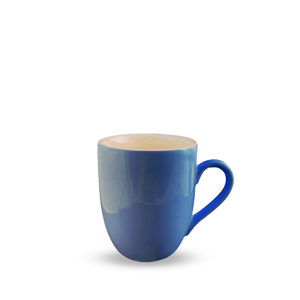 ماگ ساده آبی (کرم)