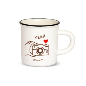 ماگ 90 میل XHC رنگ سفید Love Camera