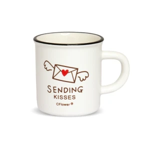 ماگ 90 میل XHC رنگ سفید Sending Kisses