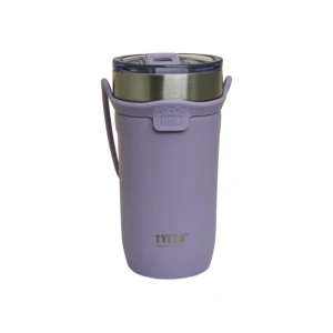 تراول ماگ 550 میل تایسو بند سیلیکونی رنگ بنفش TS-8766B