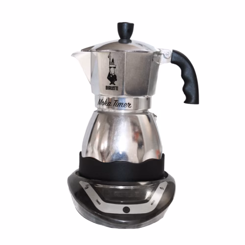 موکا بیالتی MOKA TIMER سه نفره رنگ نقره ای