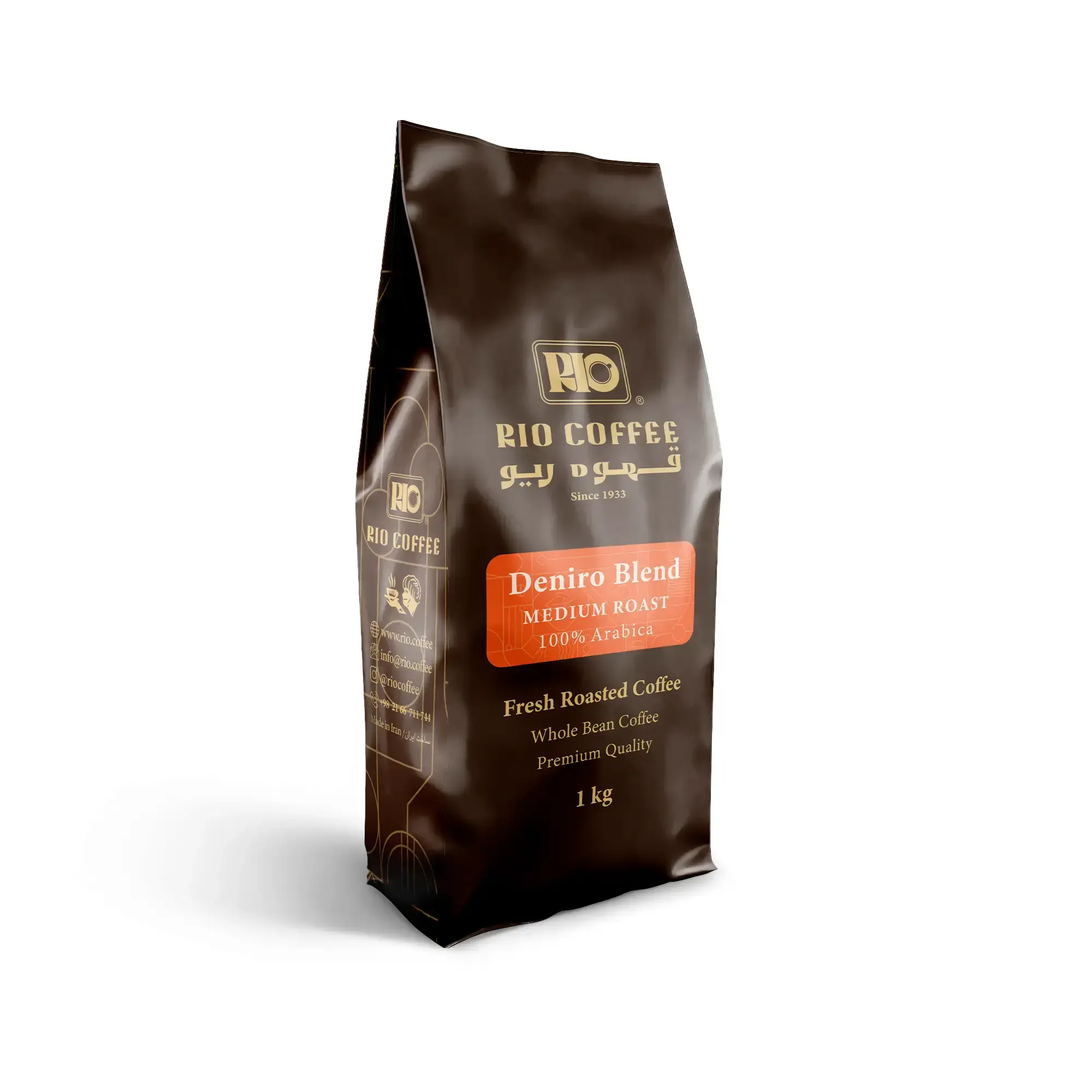 قهوه دنیرو %100 عربیکا - 1 کیلویی