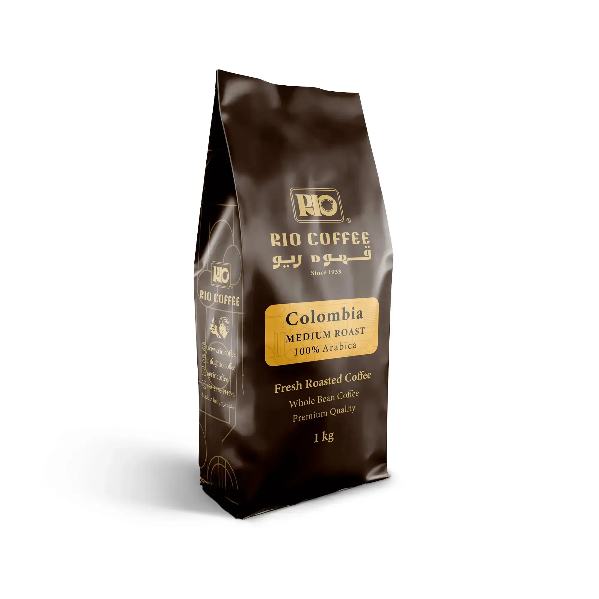 قهوه کلمبیا مدیوم %100 عربیکا - 1کیلویی