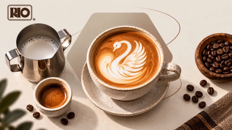 تکنیک قو در لاته آرت؛ آموزش مرحله‌به‌مرحله Swan با پیچر