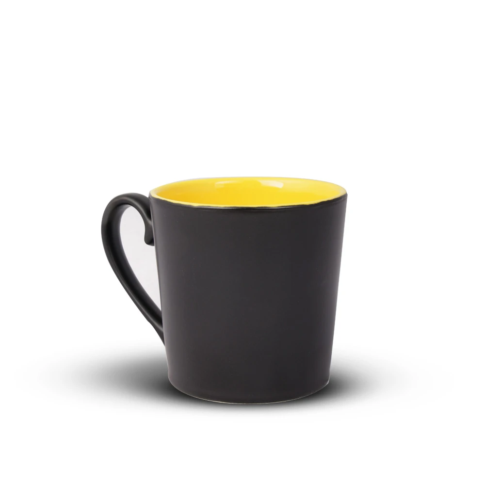 Mug Yellow 1 - ماگ کرامیکا مخروطی